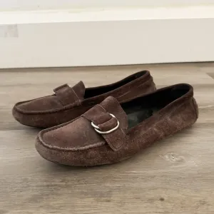 Prada Brown Suede Driving Loafers EU 37 / US 6.5