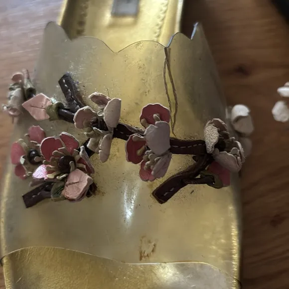 PRADA CHERRY BLOSSOM FLOWER SANDALS