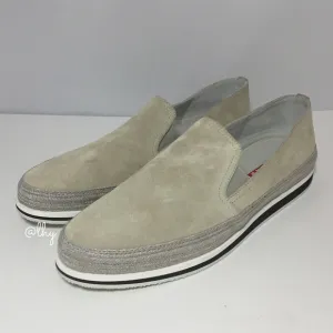PRADA ESPADRILLE SLIP ON FLATS  39.5