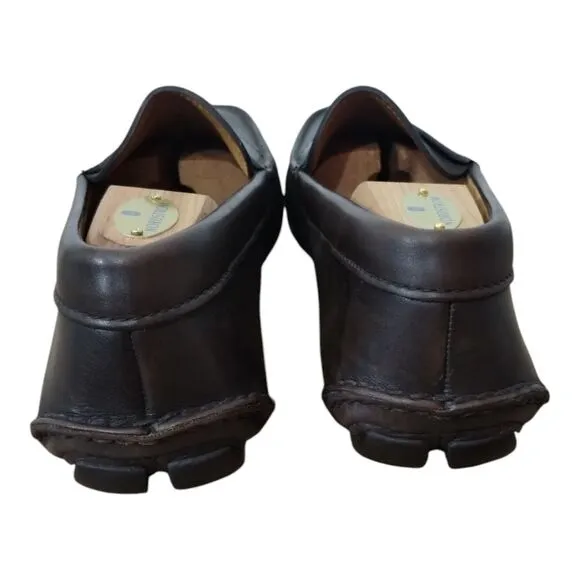 PRADA Men's Leather Slip On‎ Driving Moccasins Loafer Size 7.5 Brown 2DD 001
