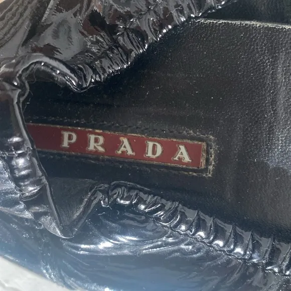 PRADA PATENT LEATHER FLATS