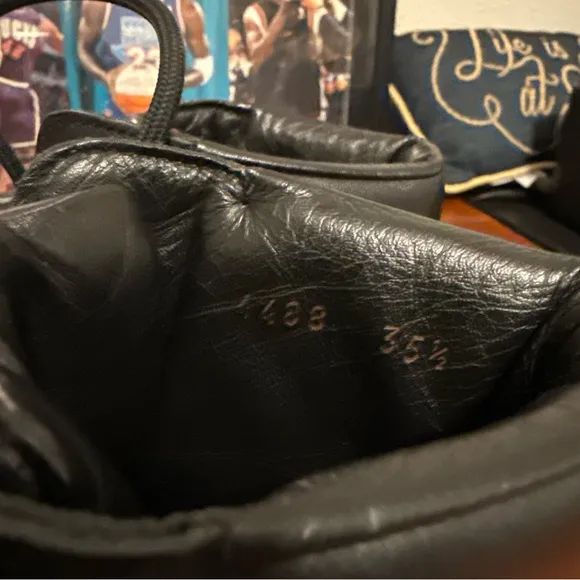 Prada Sport Black Combat Boots Sz EU 35.5 US 5.5