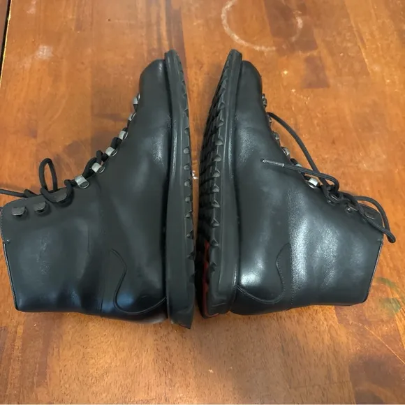 Prada Sport Black Combat Boots Sz EU 35.5 US 5.5