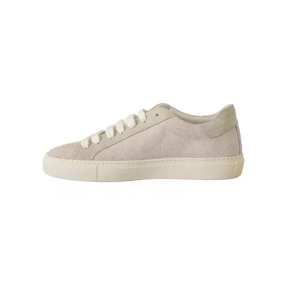 Pre Loved HIDE &amp; JACK Suede Low Top Sneakers Women Off White