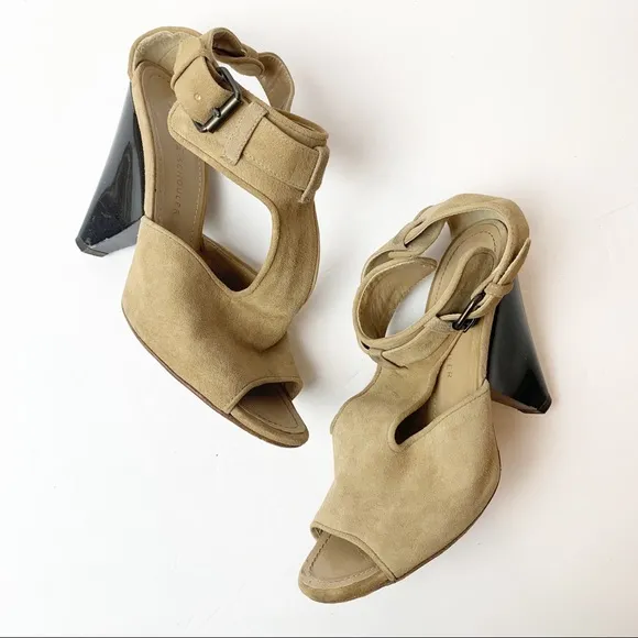 Proenza Schouler | Suede T-Strap Wedge Sandals