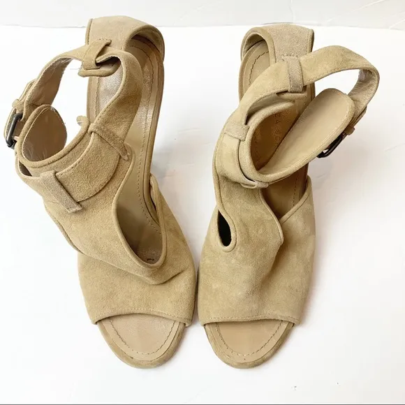 Proenza Schouler | Suede T-Strap Wedge Sandals
