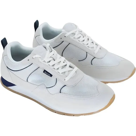 PS by Paul Smith Men's White Suede Sneakers - Size 10 (EU 43) Low-Top
