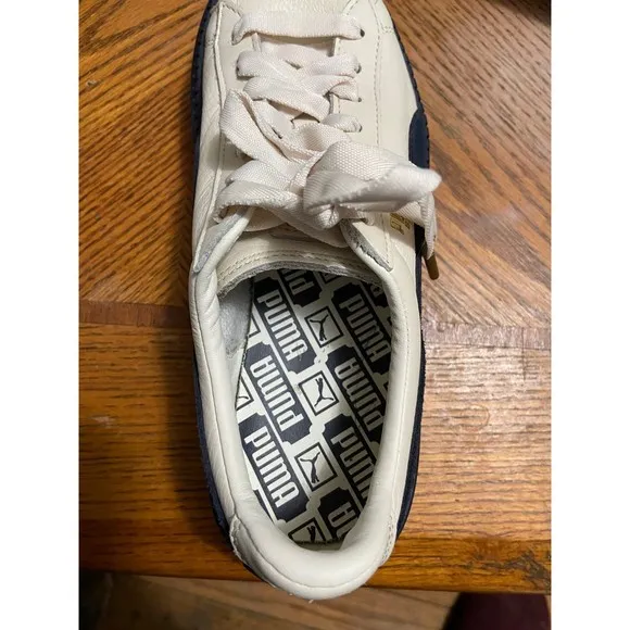 Puma basket platform trace block vanilla ice night sky platform sneakers