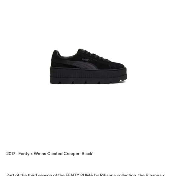 Puma Black Platform Sneakers Sleek Design
