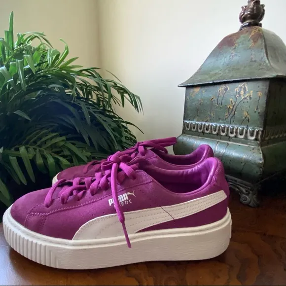 Puma Purple Platform Sneakers