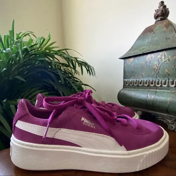 Puma Purple Platform Sneakers