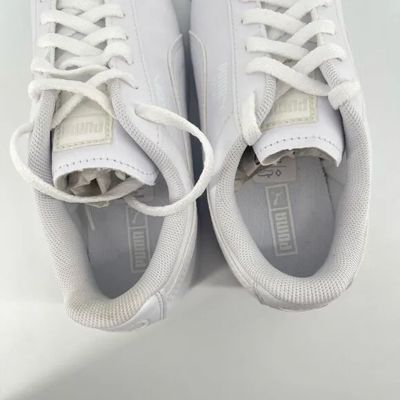 PUMA Roma Basic PS Big Kid’s White-Gray-Violet Low Top Casual Sneakers Size 2C