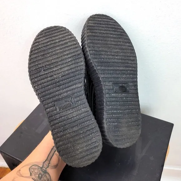 Puma x Fenty by Rihanna Black Patent Creepers (size 6)
