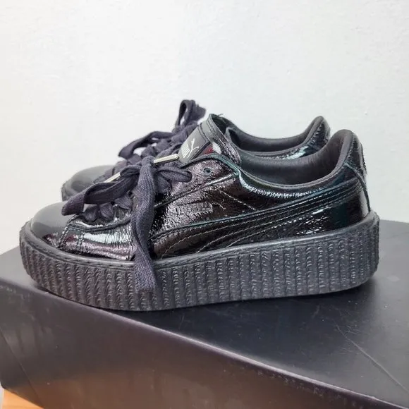 Puma x Fenty by Rihanna Black Patent Creepers (size 6)