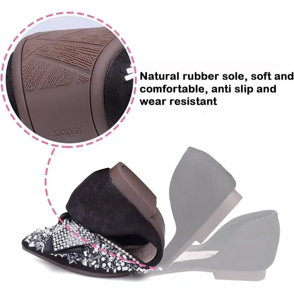 Qxcgdyxt Flat Shoes Women Black Polyurethane (PU)  Ballet Flat Shoe Low Heel