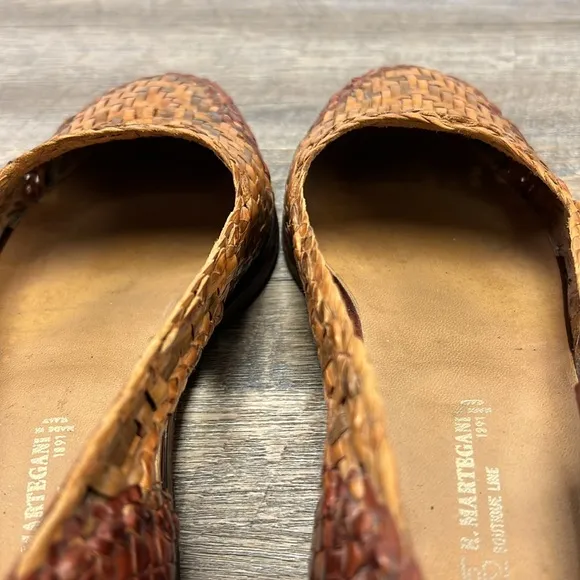 R. Martegani Boutique Line Men’s 2 Tone Woven Leather Loafers