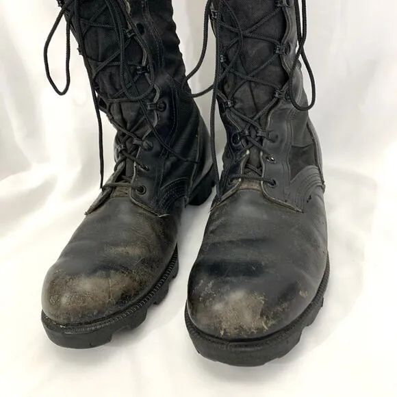 R O Search WELLCO 1993 Military Jungle Combat Boots Men’s US 10.5 R