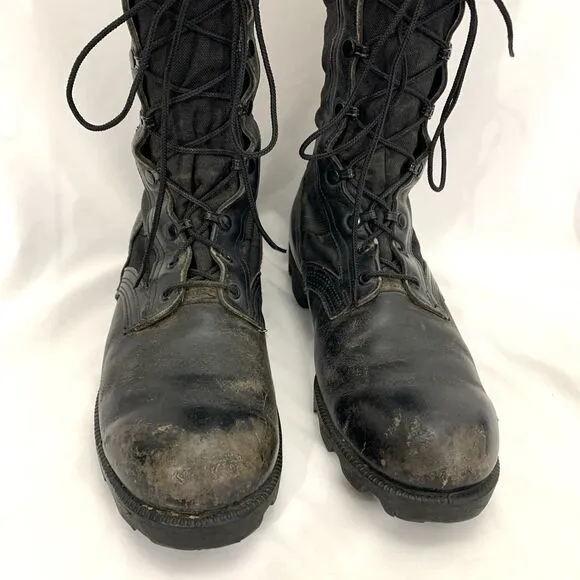 R O Search WELLCO 1993 Military Jungle Combat Boots Men’s US 10.5 R