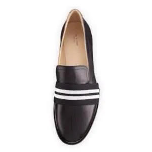 Rag &amp; Bone Amber Striped-Web Leather Loafer - 39.5