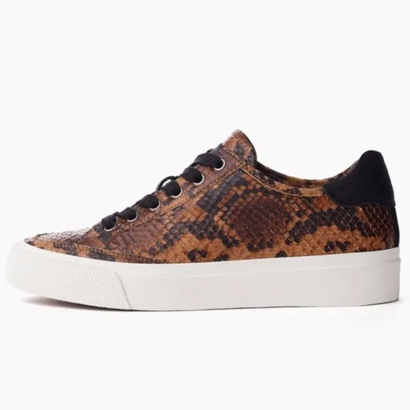 Rag &amp; Bone Army Low Top Snakeskin Sneakers