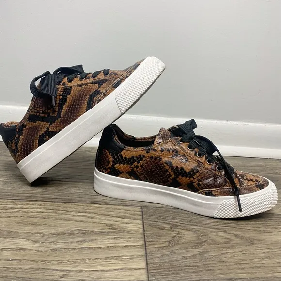 Rag &amp; Bone Army Low Top Snakeskin Sneakers