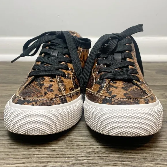Rag &amp; Bone Army Low Top Snakeskin Sneakers