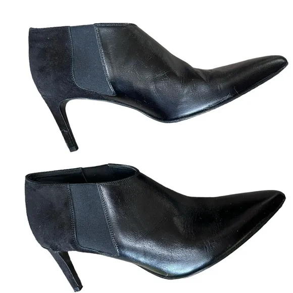 Rag &amp; Bone black leather Beha &amp; Chelsea Boots size 39 8.5 US
