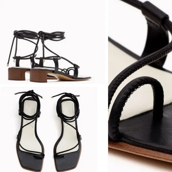 RAG &amp; BONE | Cindy Tie Sandals in Black
