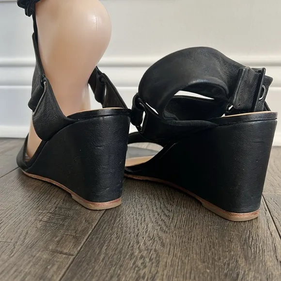 Rag &amp; Bone Damien Wedge Sandals Black EU 37