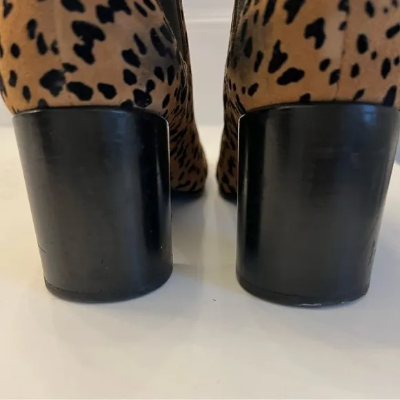 Rag &amp; Bone Leopard Print Suede Chelsea Boots. Size 5.