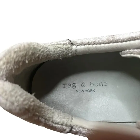 Rag &amp; Bone Low-Top Dove Velvet Low-Top Sneakers Size 39 US 8 1/2