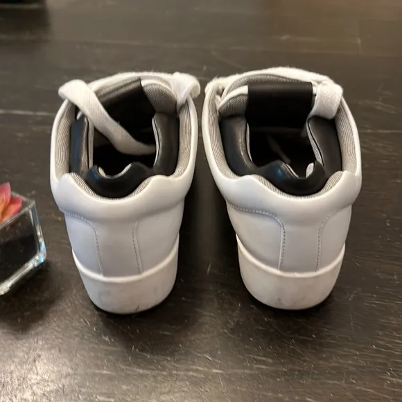 Rag &amp; Bone Retro Pro White Leather Sneakers Ortholite platform women size 7.5