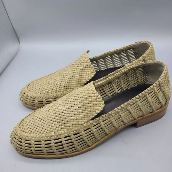 Rag &amp; Bone Womens Sid Dune Loafers Woven Beige Shoes Size 41 EU - 10.5-11 US New