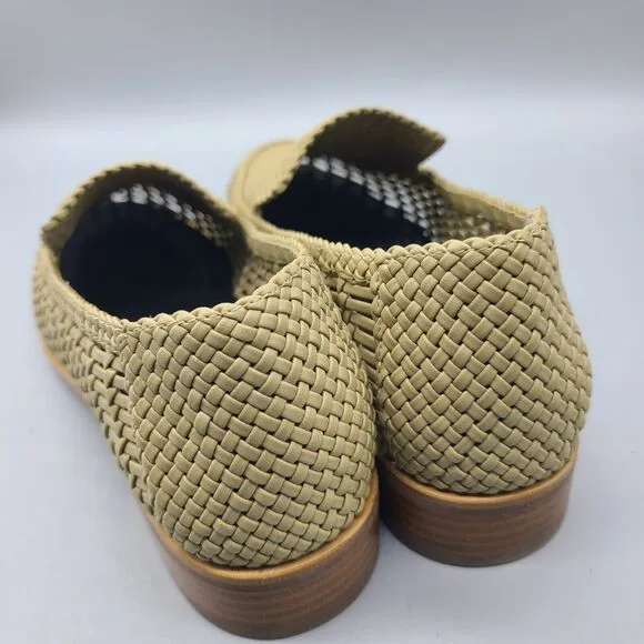Rag &amp; Bone Womens Sid Dune Loafers Woven Beige Shoes Size 41 EU - 10.5-11 US New