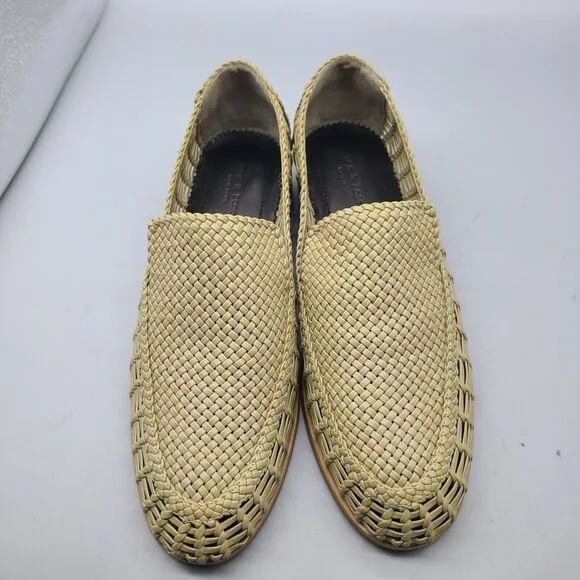 Rag &amp; Bone Womens Sid Dune Loafers Woven Beige Shoes Size 41 EU - 10.5-11 US New