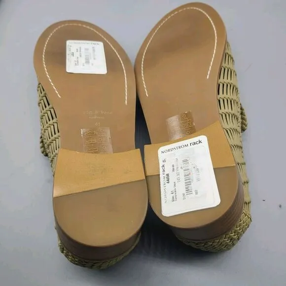 Rag &amp; Bone Womens Sid Dune Loafers Woven Beige Shoes Size 41 EU - 10.5-11 US New