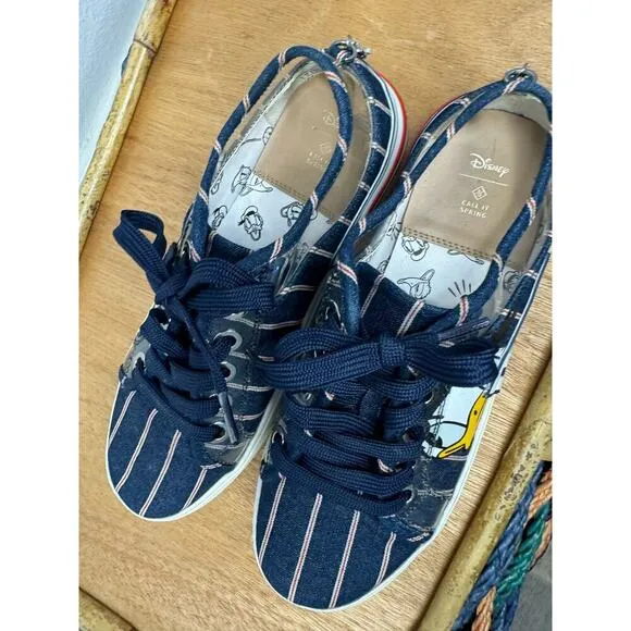 Rare Call It Spring Disney Platform Sneakers Size 7