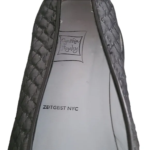 RARE Cynthia Rowley Quilted Flats 42 11 Sneakers Gray