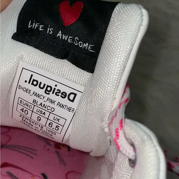 RARE Desigual PINK PANTHER Sneakers 9