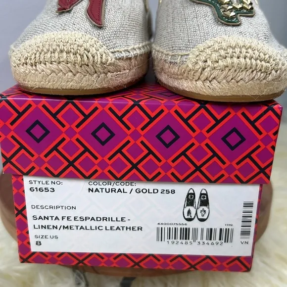 Rare Tory Burch Sante Fe Espadrilles Cactus Chili Pepper