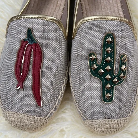 Rare Tory Burch Sante Fe Espadrilles Cactus Chili Pepper