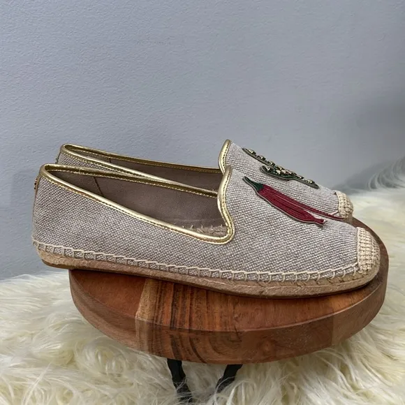 Rare Tory Burch Sante Fe Espadrilles Cactus Chili Pepper