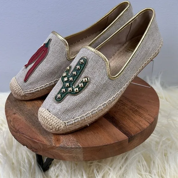 Rare Tory Burch Sante Fe Espadrilles Cactus Chili Pepper