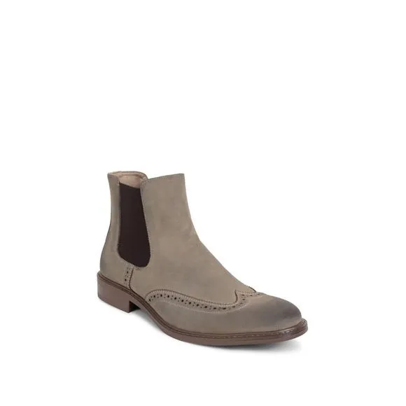 Reaction Kenneth Cole Men's Beige Comfort Knock Wingtip Toe Block Heel Size 8