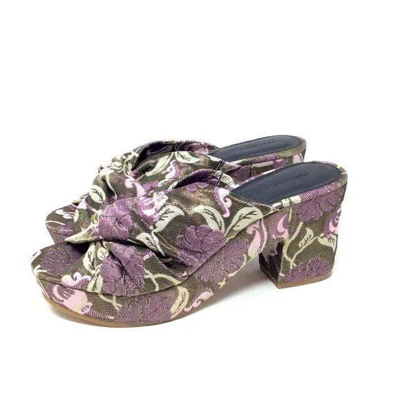 REBECCA MINKOFF Jaden Floral Platform Sandals
