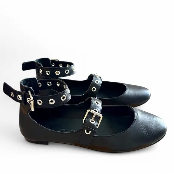 Rebecca Minkoff ‘Rachel’ Grommet Buckle Ballet Flats