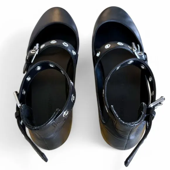 Rebecca Minkoff ‘Rachel’ Grommet Buckle Ballet Flats