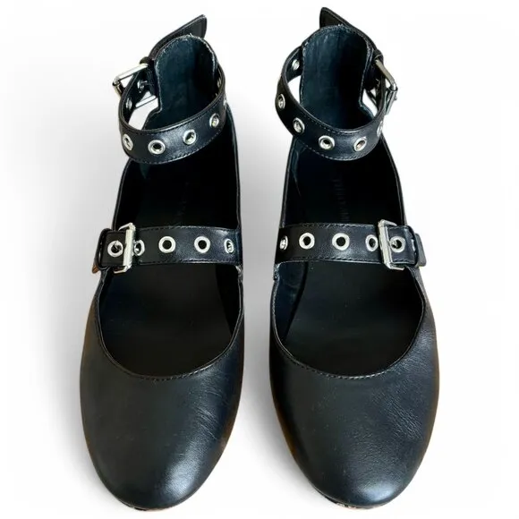 Rebecca Minkoff ‘Rachel’ Grommet Buckle Ballet Flats