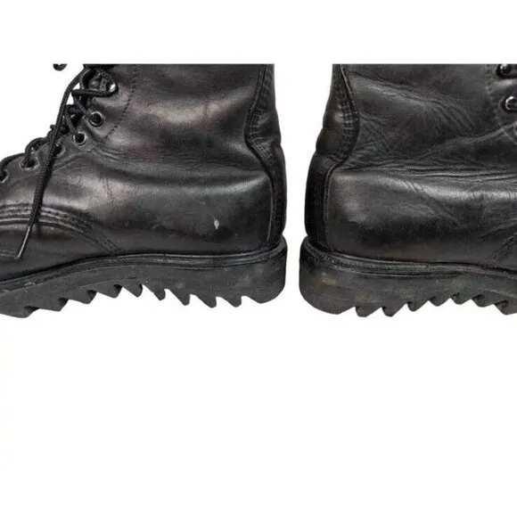 Red Wing M 8.5 /W 10 Vintage Combat Boots Slip Resistance Ripple Sole Steel Toe