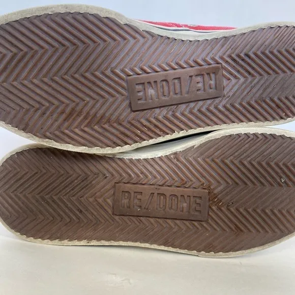Re/done 70s low top skate shoe Red size 38